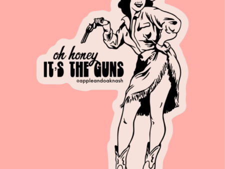 it’s the guns sticker Fashion