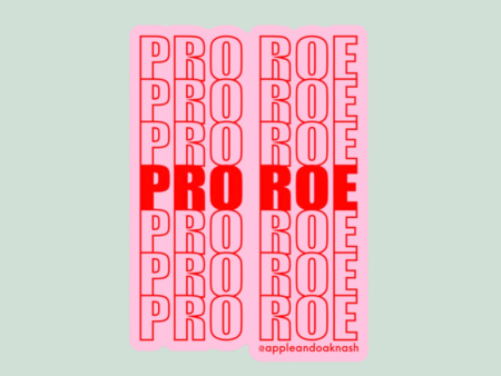 pro roe {grocery bag} sticker For Discount