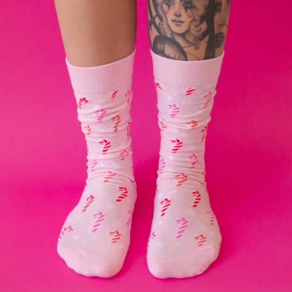 candy cane crew socks Online Hot Sale