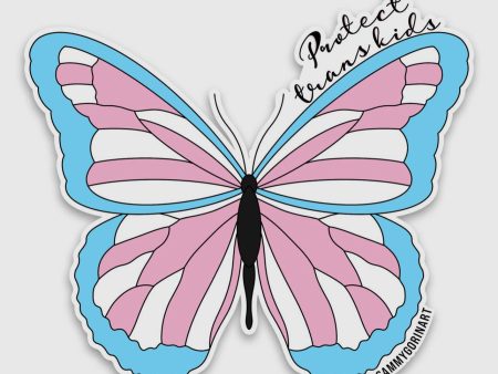 protect trans kids {butterfly} sticker Online