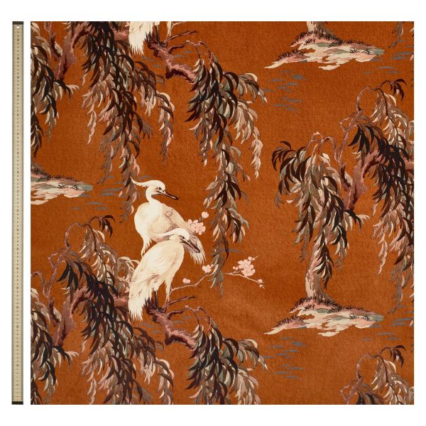 ZEUS Velvet Curtain - Tobacco For Cheap