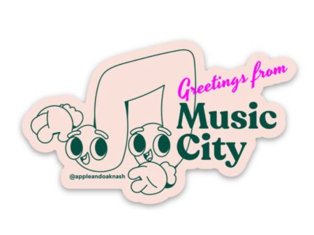 greetings from music city sticker Supply