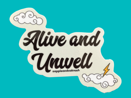 alive & unwell sticker Online