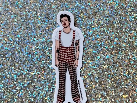 heart overalls harry sticker Online Sale