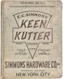 1910 E.C. SIMMONS KEEN KUTTER COMPLETE CATALOGUE Online