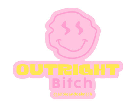 outright bitch smile  {dissent} sticker Supply