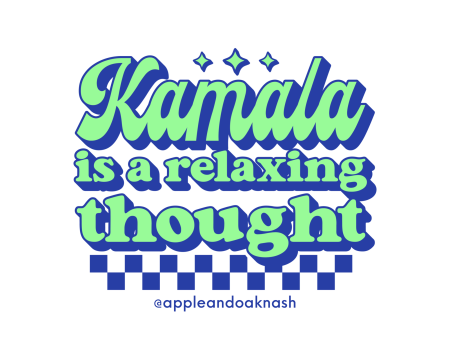 kamala is a relaxing thought sticker Online now