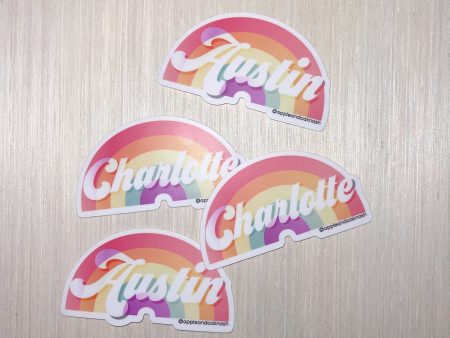 {your city} rainbow sticker For Cheap