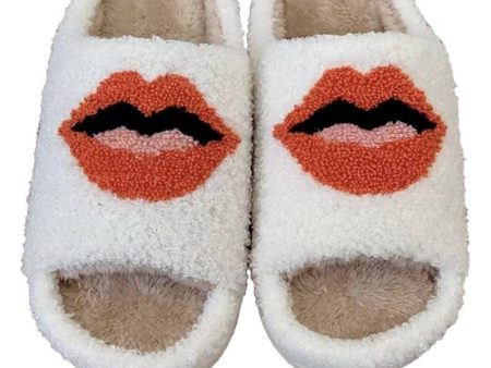 lips slippers on Sale