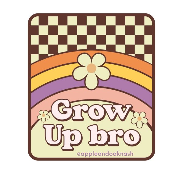 grow up bro sticker Hot on Sale