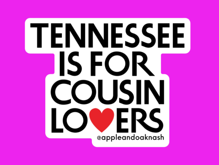 tennessee is for cousin lovers sticker Online