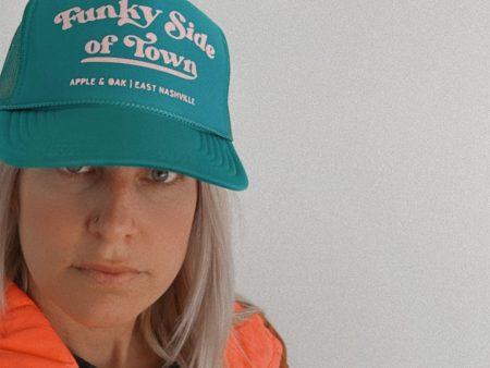 funky side of town trucker hat Online Sale