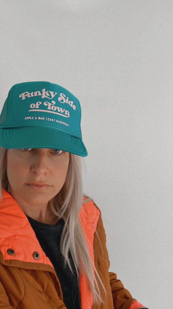 funky side of town trucker hat Online Sale