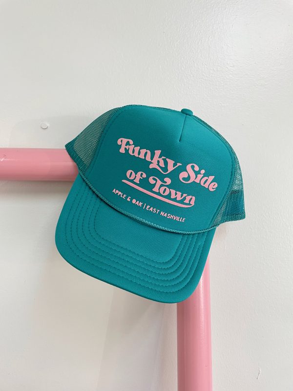 funky side of town trucker hat Online Sale